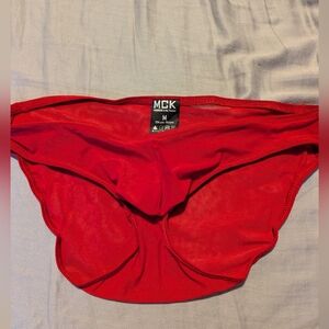 🔥SEXY BULGE mesh MCK Red Briefs - Size M (but fit small)
